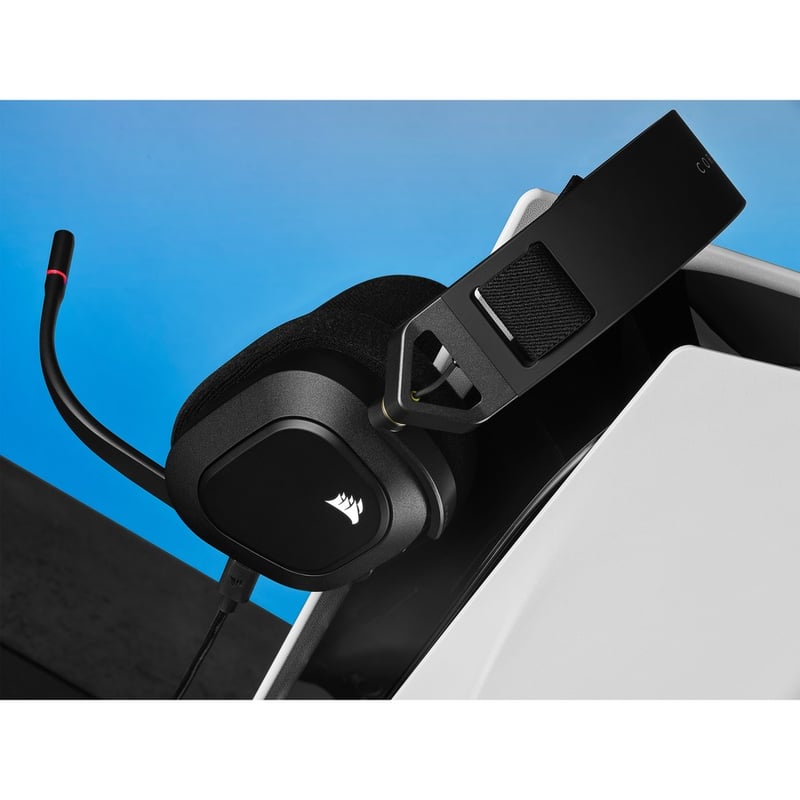 Corsair HS80 RGB WIRELESS Premium Gaming Headset with Spatial Audio - Carbon