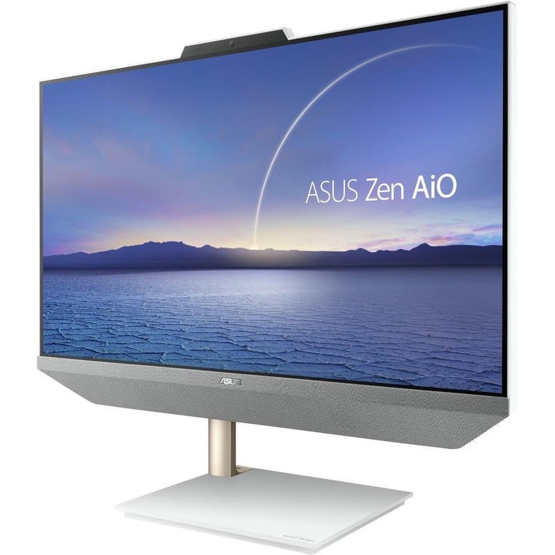 Asus Zen AiO M5401WUA-DS503T All-in-One Computer - AMD Ryzen 5 5500U Hexa-core (6 Core) 2.10 GHz - 8 GB RAM DDR4 SDRAM - 512 GB M.2 PCI Express NVMe 3.0 SSD - 23.8" Full HD 1920 x 1080 Touchscreen Display - Desktop - White - Thumbnail 2