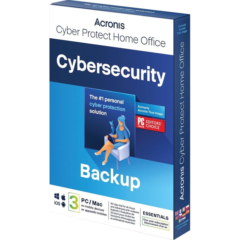 Acronis Cyber Protect Home Office 2022 Essentials - Subscription - 3 Computer - 1 Year - Thumbnail 1