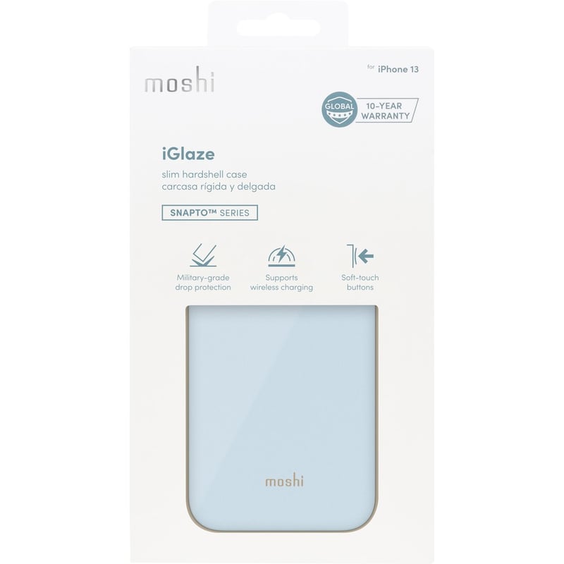 Moshi iGlaze Slim Hardshell Case Adriatic Blue for iPhone 13 - Thumbnail 2