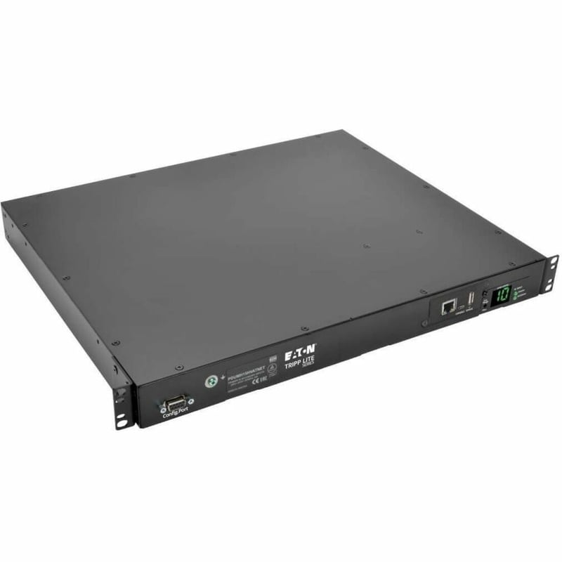 Tripp Lite by Eaton PDU 2.4kW Single-Phase Switched Automatic Transfer Switch PDU Two 200-240V C14 Inlets 10 C13 Outputs 1U TAA - Thumbnail 1