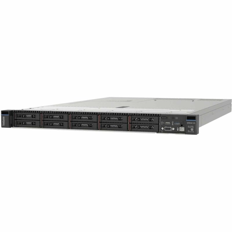 Lenovo ThinkSystem SR630 V3 7D73A05KNA 1U Rack Server - 1 Xeon Silver 4509Y 2.60 GHz - 32 GB RAM - Serial ATA/600 Controller - Thumbnail 1