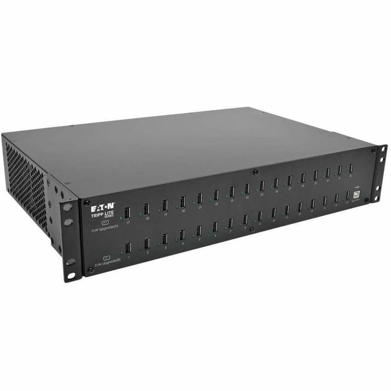 Tripp Lite by Eaton 32-Port USB Charging Station with Syncing, 230V, 5V 80A (400W) USB Charger Output, 2U Rack-Mount - Thumbnail 1