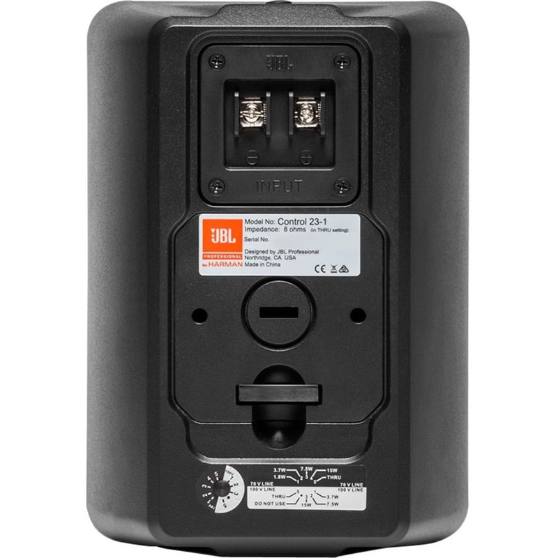 JBL Professional Control Control 23-1 2-way Indoor/Outdoor Ceiling Mountable, Wall Mountable Speaker - 100 W RMS - Black - Thumbnail 2