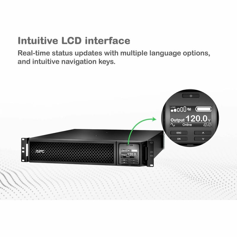 APC by Schneider Electric Smart-UPS SRT 1500VA RM 120V Network Card