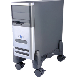 Kantek Mobile CPU Stand Slim Sleek Design Adjustable for Range of CPUs - Thumbnail 2