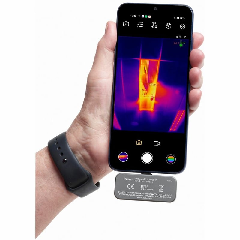FLUKE-TC01A 25HZTHERMAL CAMERA FU4 256X192 25HZ FOR ANDROID - Thumbnail 3