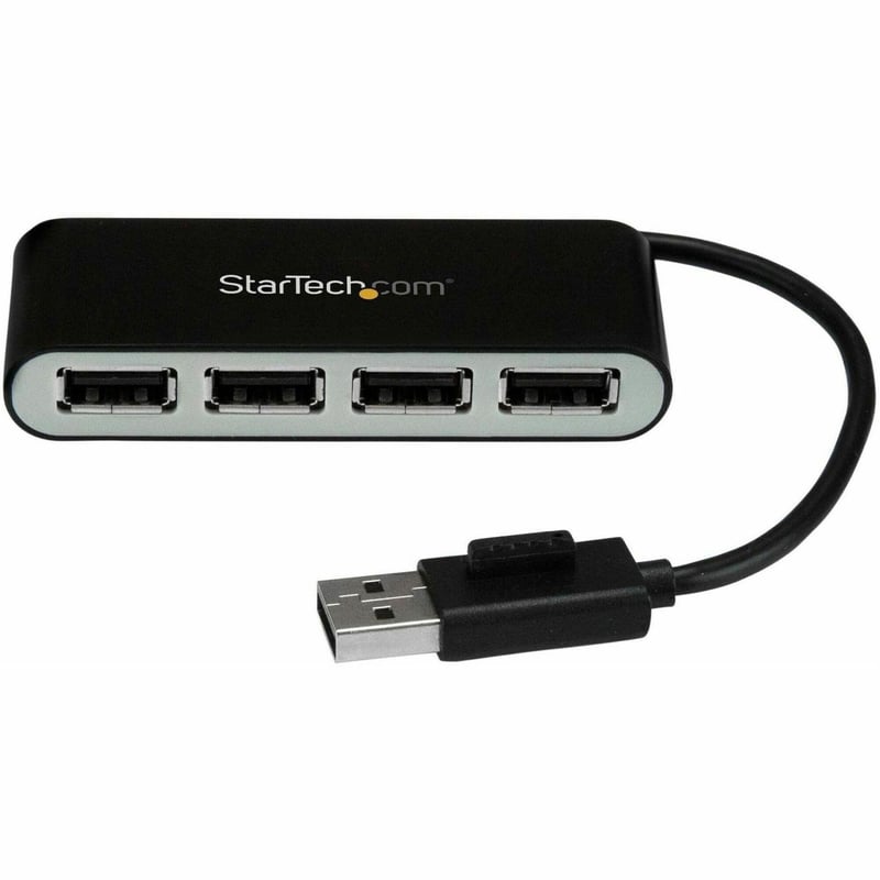 StarTech.com 4 Port USB Hub " 4 x USB 2.0 port " Bus Powered " USB Adapter " USB Splitter " Multi Port USB Hub " USB 2.0 Hub - Thumbnail 1