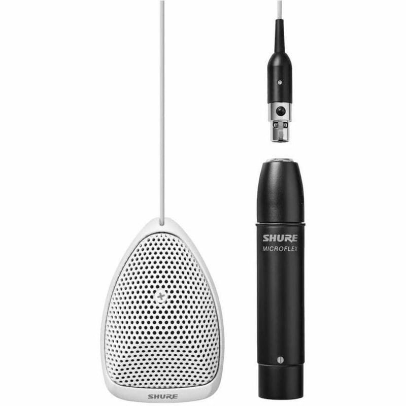Shure Microflex MX391 Wired Boundary, Condenser Microphone - White - Thumbnail 1