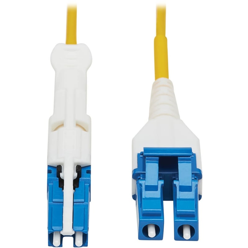 Eaton Tripp Lite Series 400G Duplex Singlemode 9/125 OS2 Fiber Optic Cable (CS-UPC/LC-UPC), Round LSZH Jacket, Yellow, 5 m - Thumbnail 1