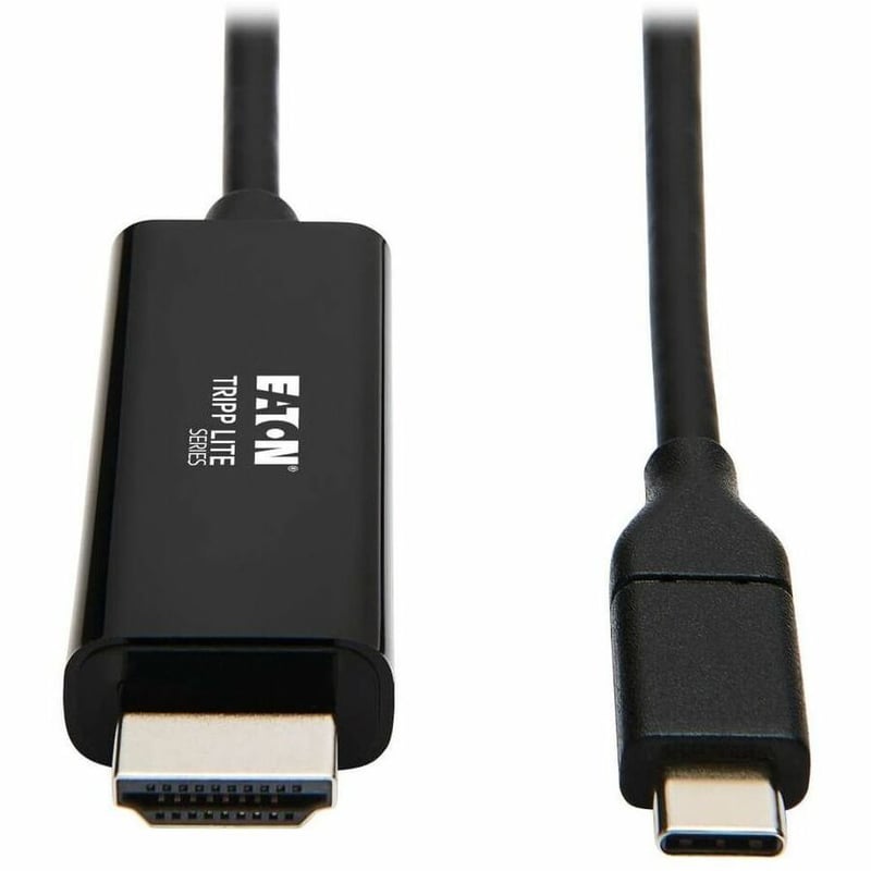 Tripp Lite by Eaton USB-C to HDMI Adapter Cable (M/M) 4K 60 Hz 4:4:4 Thunderbolt 3 Compatible Black 6 ft. (1.8 m) - Thumbnail 1