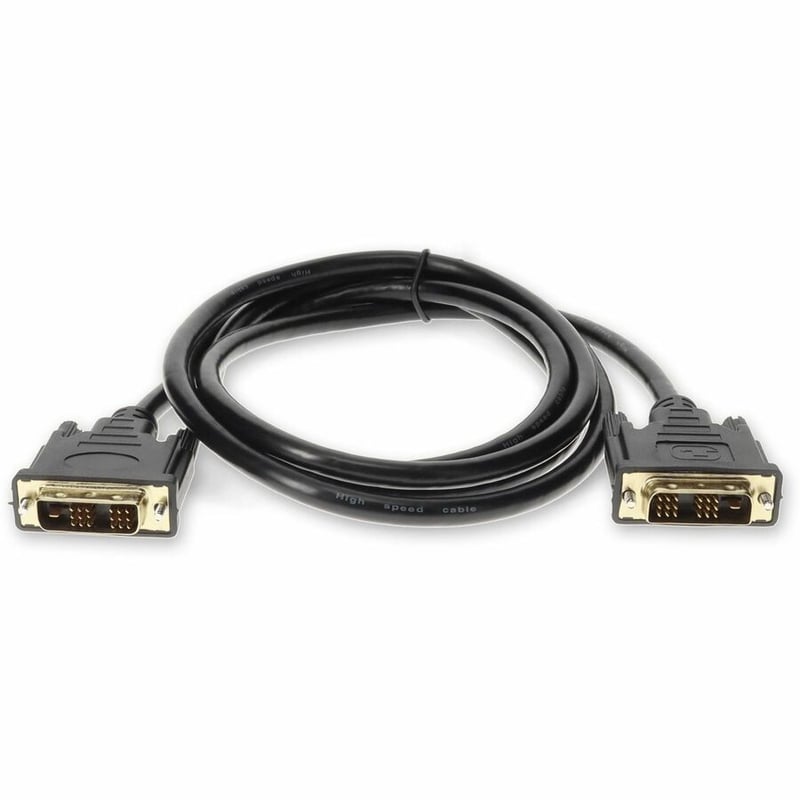 5PK 6ft HP DC198A Comp DVI-D Single Link (18+1 pin) Male to DVI-D Single Link (18+1 pin) Male Black Cables For Resolution Up to 1920x1200 (WUXGA)