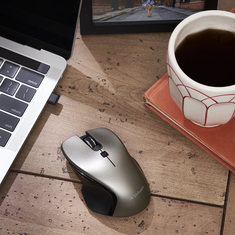Verbatim USB-C Wireless Blue LED Mouse - Graphite - Thumbnail 4