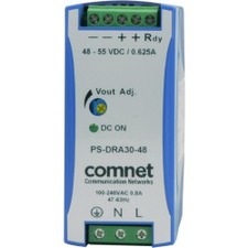 ComNet Industrial DIN Rail Mounting 60 Watt @ 48 Volt Power Supply