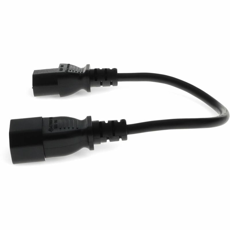 1.5FT C13/C14 PWR CBL 100-250V 10A BK - Thumbnail 2