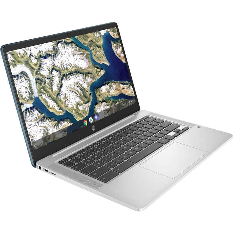 HP Chromebook 14a-na0080nr 14" Touchscreen Chromebook - HD - Intel Celeron N4020 - 4 GB - 32 GB Flash Memory - Forest Teal - Thumbnail 1