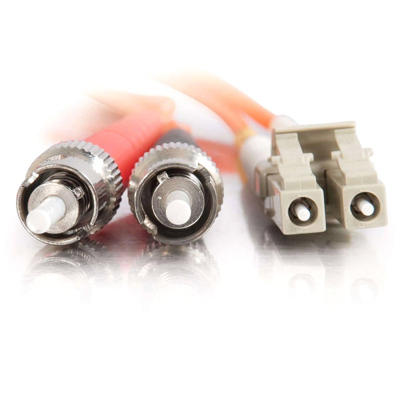 2M FIBER OPTIC MMF LC/ST 62.5/125 DUPLEX PVC PATCH CORD - Thumbnail 3