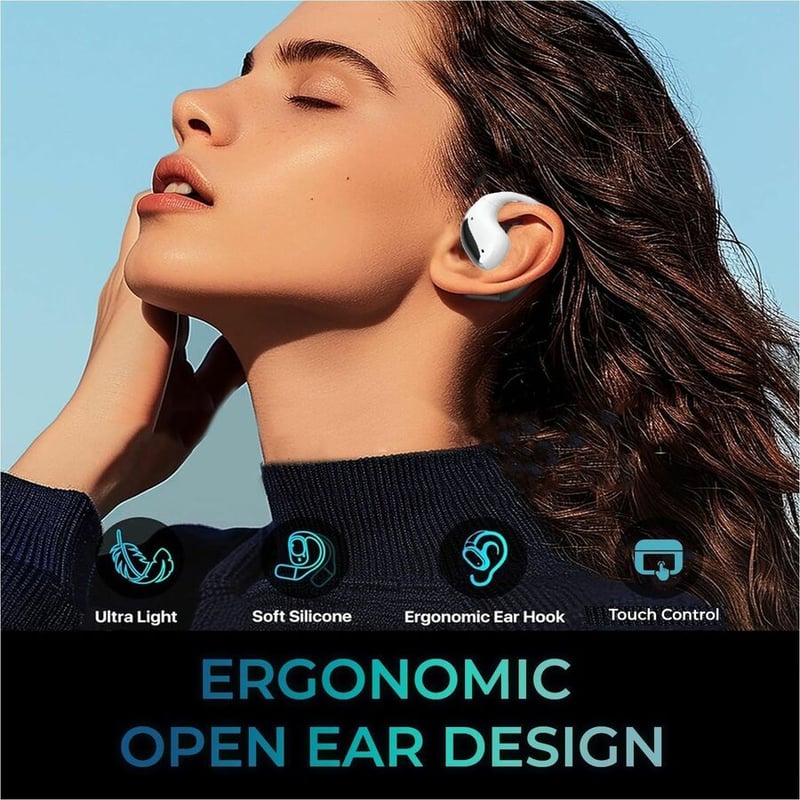 B/T OPEN EAR SPORTS EARBUDS TOUCHSCREEN CONTROLLER - Thumbnail 2