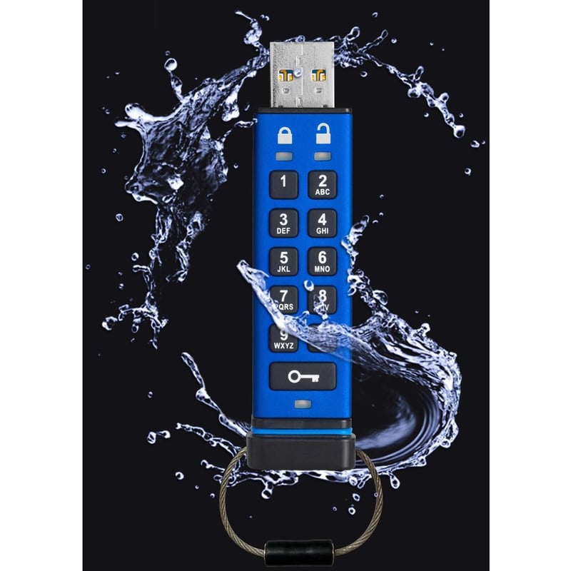 ISTORAGE DATASHUR PRO 8GB FIPS140-2 LEVEL3 HARDWARE ENCRYPTED - Thumbnail 3