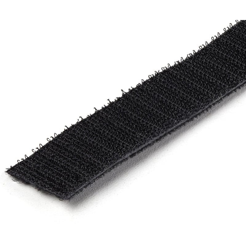 StarTech.com Hook-and-Loop Cable Management Tie - 25 ft. Roll - Black - Cut-to-Size Cable Wrap / Straps - Thumbnail 3