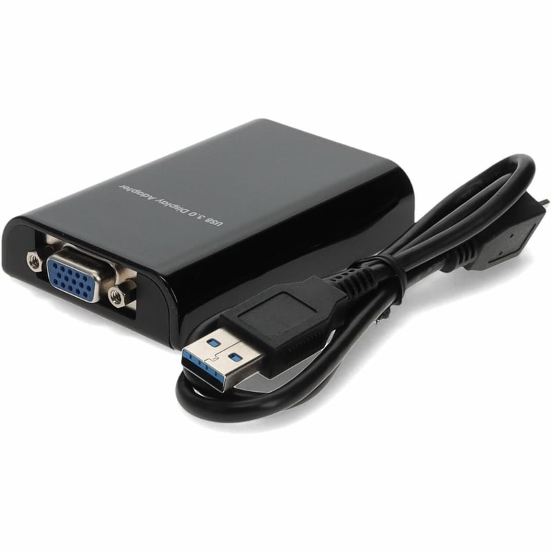 AddOn USB 3.0 (A) Male to VGA Female Blue Adapter - Thumbnail 1
