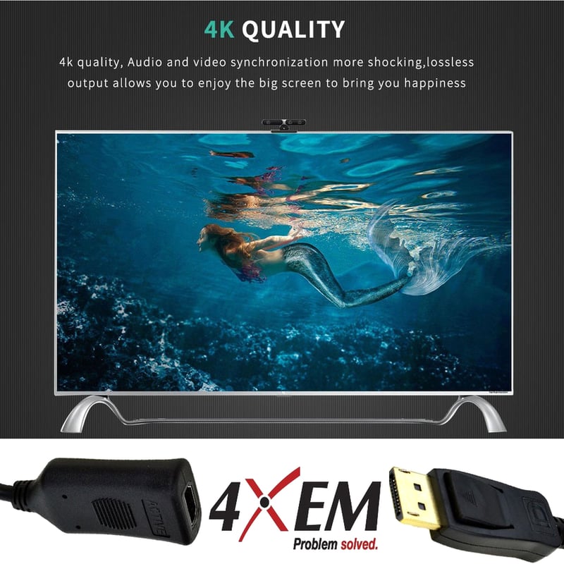 4XEM 4K Displayport to HDMI Adapter - Thumbnail 5