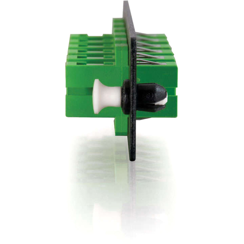 C2G Q-Series 6-Strand, SC, Zirconia Insert, SM, APC, Green SC Adapter Panel - Thumbnail 5