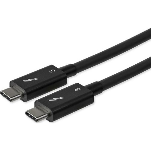 StarTech.com 2.6ft (80cm) Thunderbolt 3 Cable, 40Gbps, 100W PD, 4K/5K Video, Thunderbolt-Certified, Compatible w/ TB4/USB 3.2/DisplayPort - Thumbnail 1