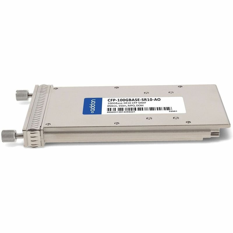 AddOn Juniper Networks® CFP-100GBASE-SR10 Compatible TAA 100GBase-SR10 CFP Transceiver (MMF, 850nm, 150m, MPO, DOM) - Thumbnail 2