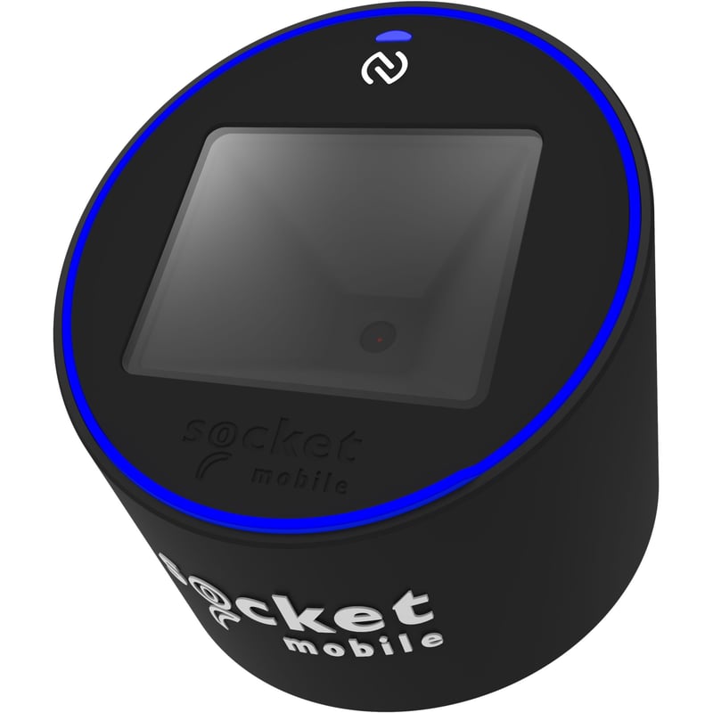 Socket Mobile S370 Universal NFC & QR Code Mobile Wallet Reader, Black - Thumbnail 1