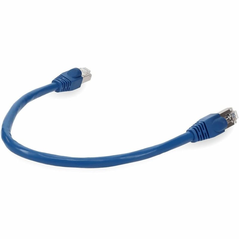 AddOn 5ft Blue CAT 6A Shielded PVC Ethernet Cable Snagless Easy Clear Boot RJ-45 M/M - Thumbnail 5
