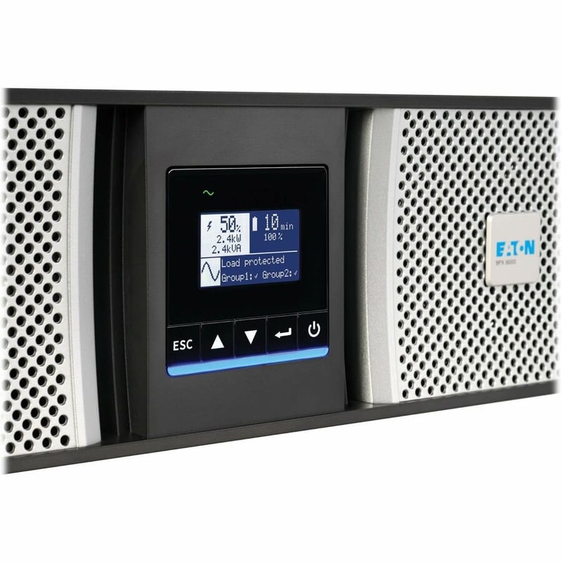 9PX 5KVA/KW 208/120V ONLINE UPS L6-30P INPUT 6X 5-20R 1X L6-30R 6U - Thumbnail 4