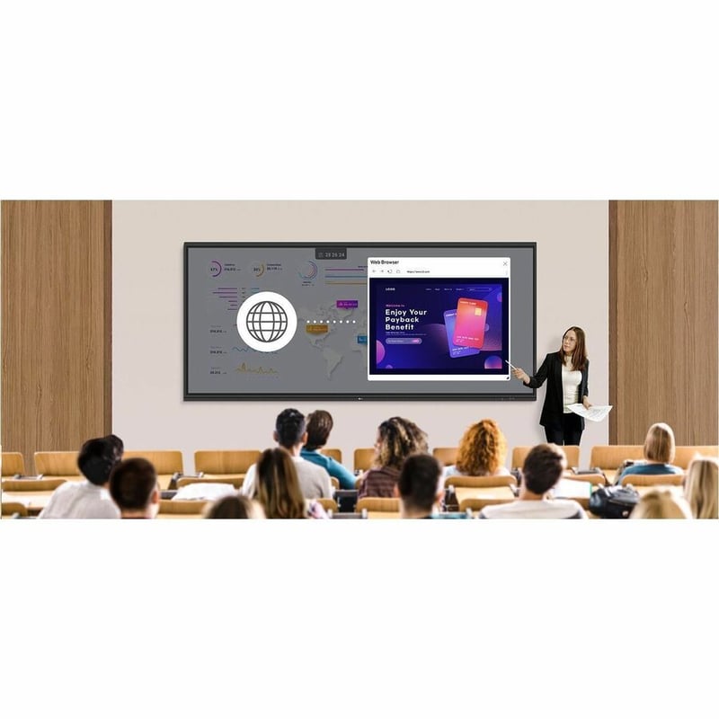 105IN LCD TOUCH 5120X2160 5K CREATBOARD 50PT ANDROID 13 WIFI/BT - Thumbnail 5
