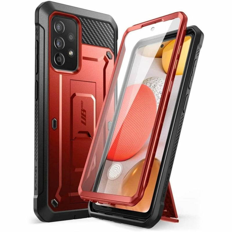 GALAXY A52 UNICORN BEETLE PRO RUGGED HOLSTER CASE-METALLIC RED - Thumbnail 1