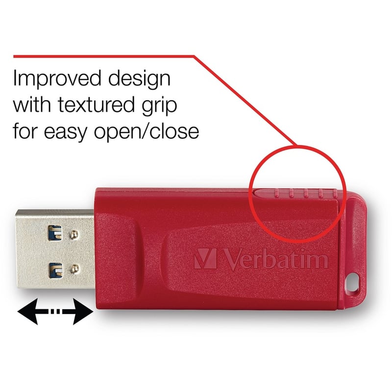 64GB Store 'n' Go USB Flash Drive - Red - Thumbnail 2