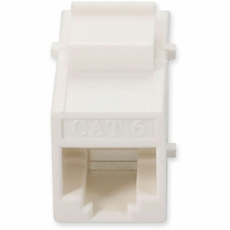 RJ-45 F/F CONNECTOR CAT6 RJ-45 WHITE INLINE COUPLER - Thumbnail 4