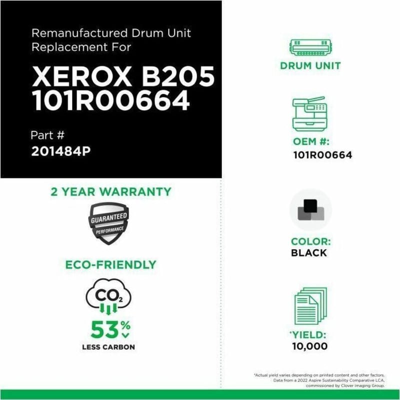 Clover Imaging Remanufactured Drum Unit for Xerox 101R00664 - Thumbnail 3