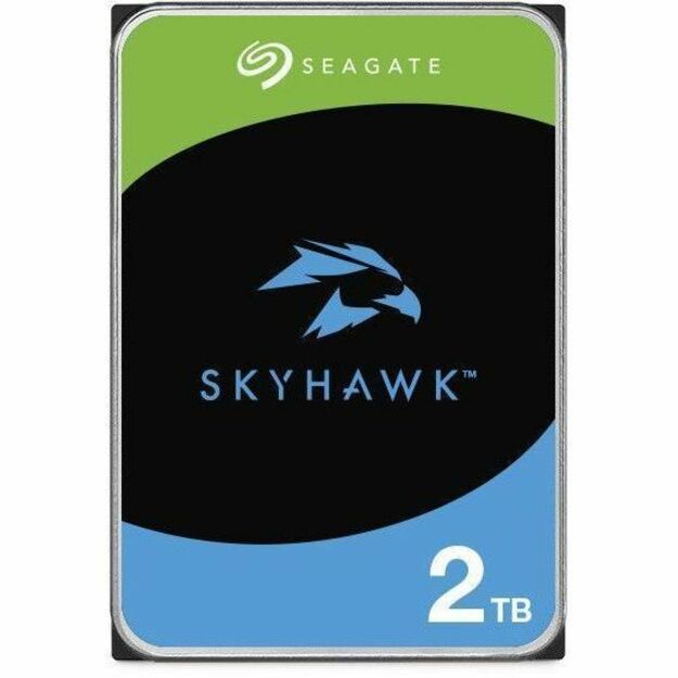 Seagate SkyHawk ST2000VX017 2 TB Hard Drive - 3.5" Internal - SATA (SATA/600) - Conventional Magnetic Recording (CMR) Method - Thumbnail 2
