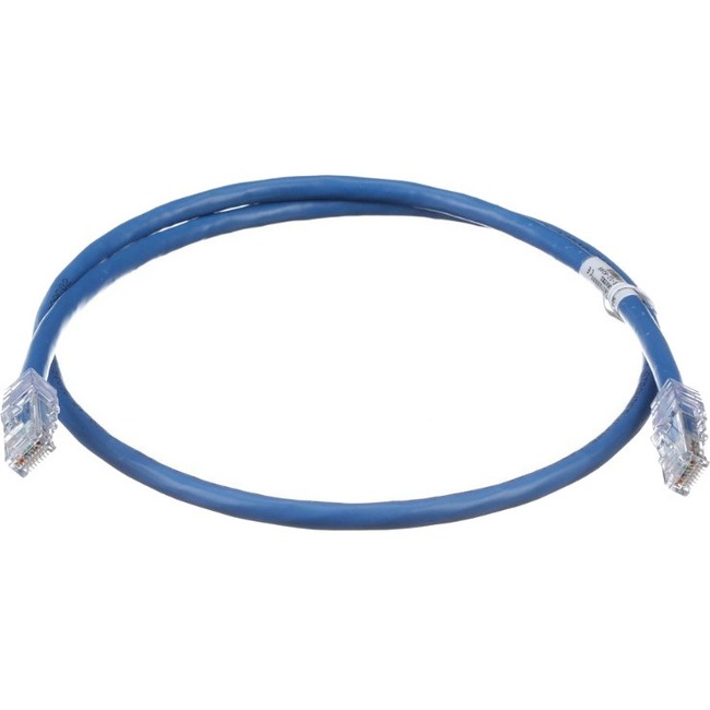PanNet Patch Cord, 24 AWG, Cat. 6A, RJ45, 7 ft., Red - Thumbnail 1