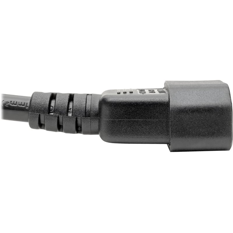Eaton Tripp Lite Series Power Cord, C19 to C14 - 10A, 100-250V, 16 AWG, 6 ft. (1.83 m), Black - Thumbnail 3