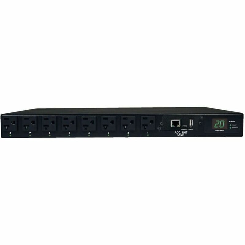 Tripp Lite by Eaton PDU 1.9kW Single-Phase Switched Automatic Transfer Switch PDU 2 120V L5-20P / 5-20P Inputs 16 5-15/20R Outputs 1U TAA - Thumbnail 1