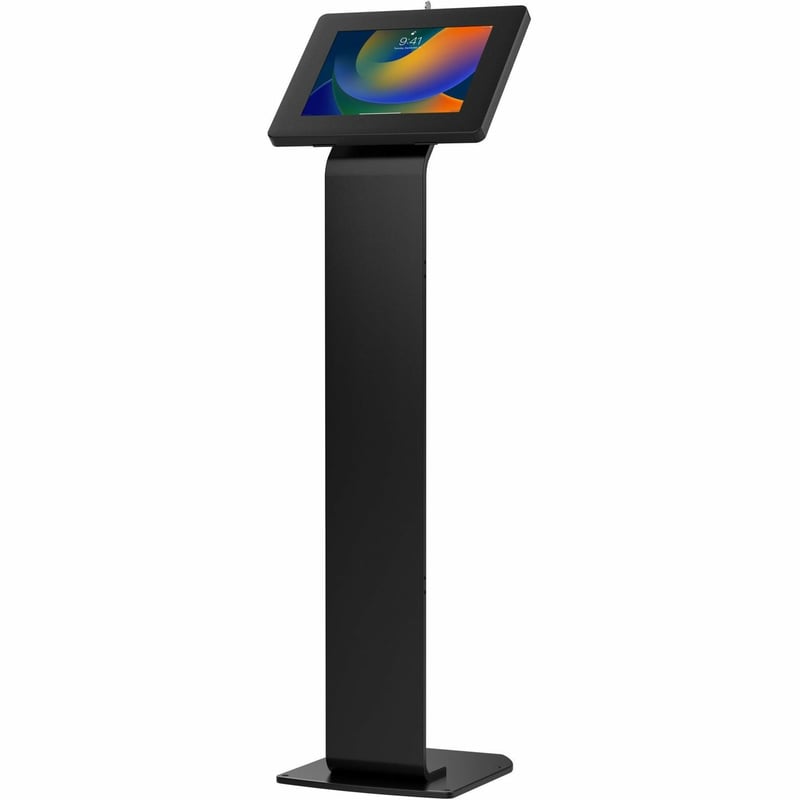 CTA Digital Premium Large Locking Floor Stand Kiosk (Black) - Thumbnail 1