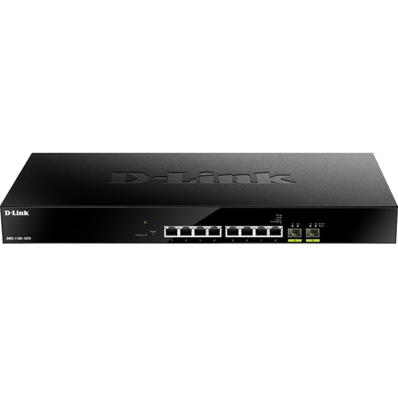 D-Link 8-Port Multi-Gigabit Ethernet Smart Managed Switch with 2 10GbE SFP+ Ports - Thumbnail 1