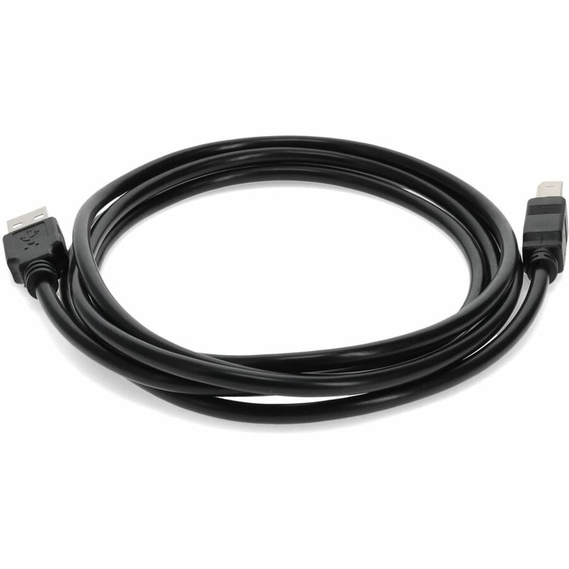 AddOn 5-Pack of 15ft USB 2.0 (A) Male to USB 2.0 (B) Male Black Cables - Thumbnail 4