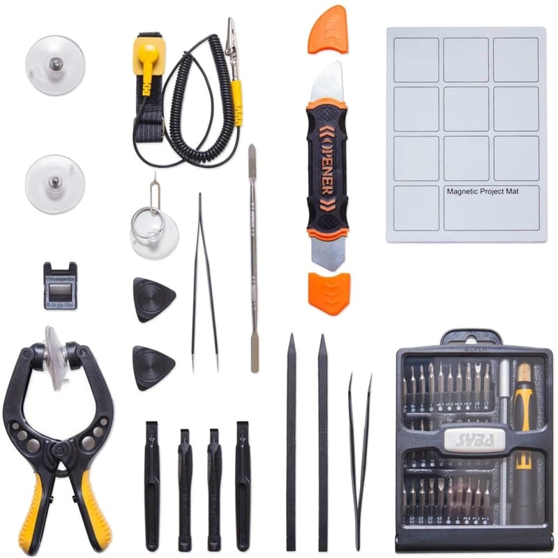SYBA Complete Essential Electronic Repair Tool Kit - Thumbnail 1