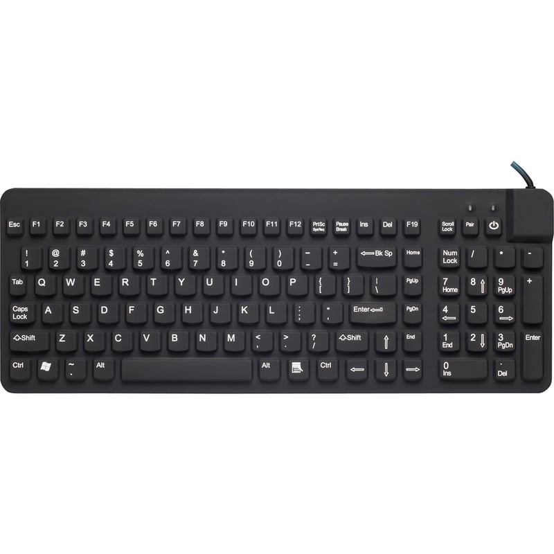 Man & Machine Premium Full Size Waterproof Disinfectable Keyboard - Thumbnail 5