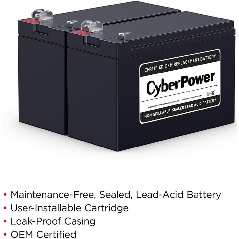 CyberPower RB1270X2C Replacement Battery Cartridge - Thumbnail 2