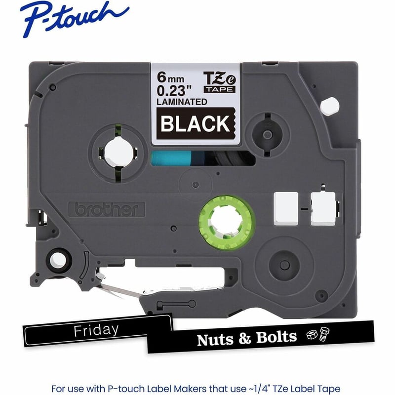 WHITE/BLACK TAPE (6MM) - Thumbnail 2