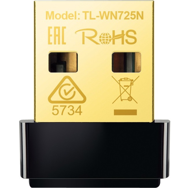 TP-LINK TL-WN725N - USB WiFi Adapter for PC - Nano Size - Thumbnail 1
