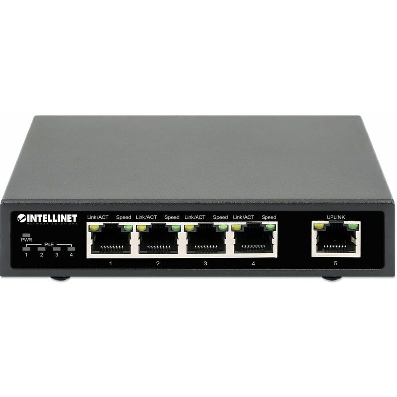 Intellinet 5-Port Gigabit Ethernet PoE+ Switch - Thumbnail 3